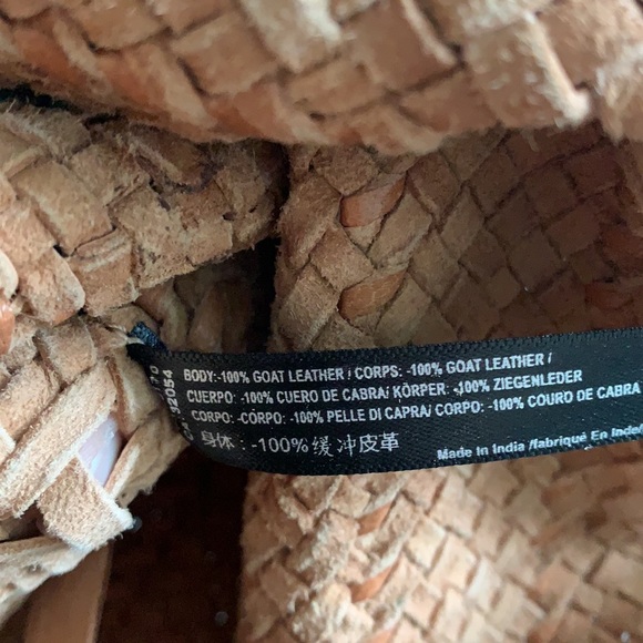 Leather Woven Tote Bag - Picture 7 of 9